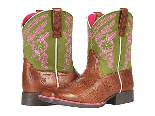 ARIAT Girl's Wiggle Room™ Cattle Cate (Toddler/Little Kid/Big Kid) Copper Penny/Green 5 Big Kid M