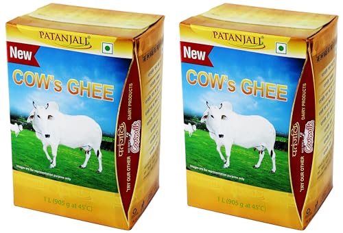 Image of Patanjali Cow's Ghee, 1L (Pack of 2)