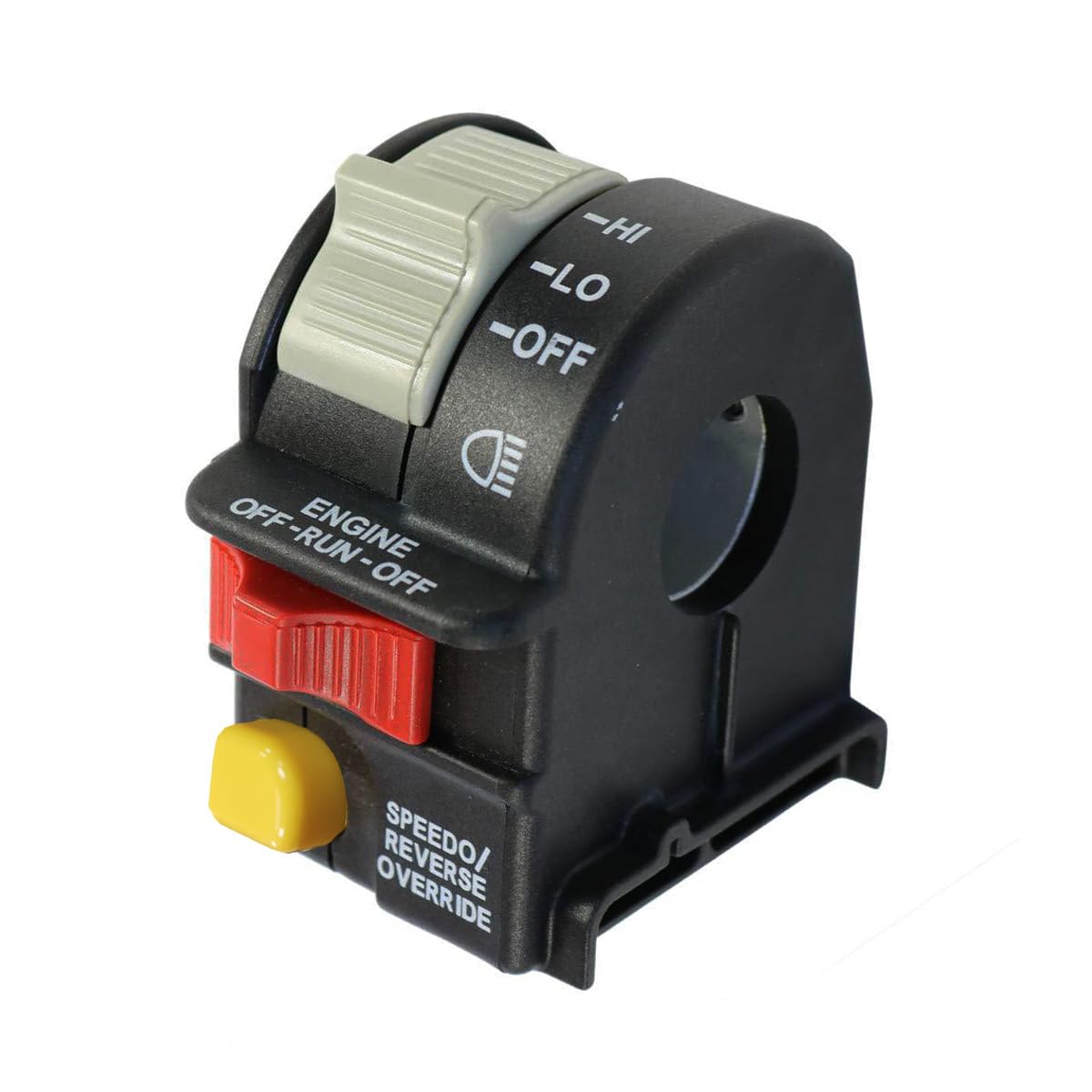 Vanlison Left Handlebar Light Switch Hi Lo Off Switch Beam Light Kill Stop Fits for