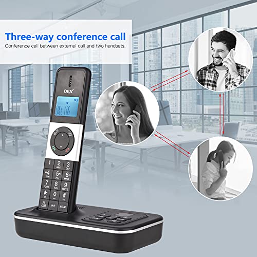 Teléfono Inalámbrico con Contestador y Pantalla LCD 3 Líneas miniatura 2