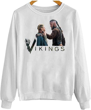 Amazon.com: Lagertha y Ragnar - Vikings History Channel Tv Series Floki  Bjorn Lothbrok Rollo Hombres Mujeres Unisex Sudadera, M, Blanco : Ropa,  Zapatos y Joyería