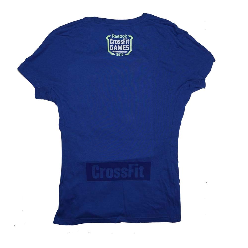 Reebok Crossfit Damen-T-Shirt, 2017, Crossfit-Spiele, Blau