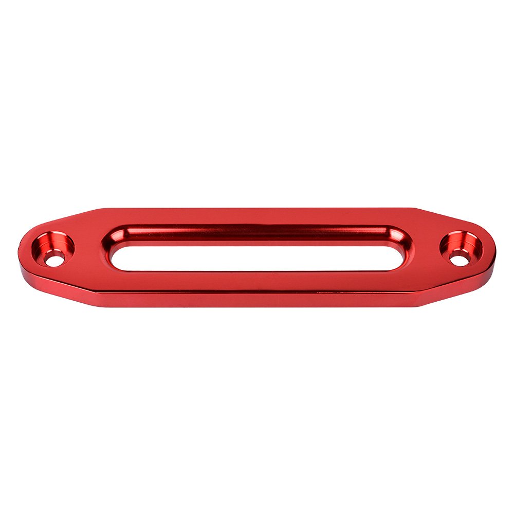AMOPA amopacorp Anodized Red 10 Inch Hawse Fairlead 8000-15000 lbs for Synthetic Winch Rope Recovery Truck Ramsey KFI