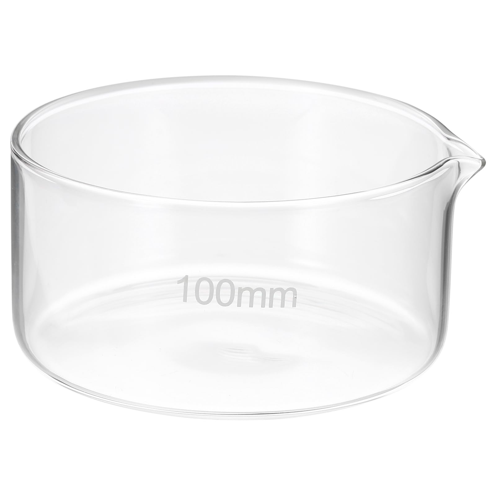 PATIKIL 250ml Cristallisoir, Cristallisoir En Verre Borosilicate Avec Bec Fond Plat Plat De Laboratoire Plats D'évaporation Transparent Pour Laboratoire Cuisine Science Salle De Classe