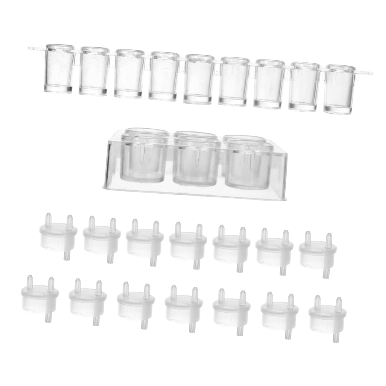 NAMOARLY 1 Chemical Reaction Plate Cell Culture Plate Tissue Culture Dish Spot Plate Lab Well Storage Plate Reaction Plate Clear Lab Culture Plate Petri Dish Transparent Plastic