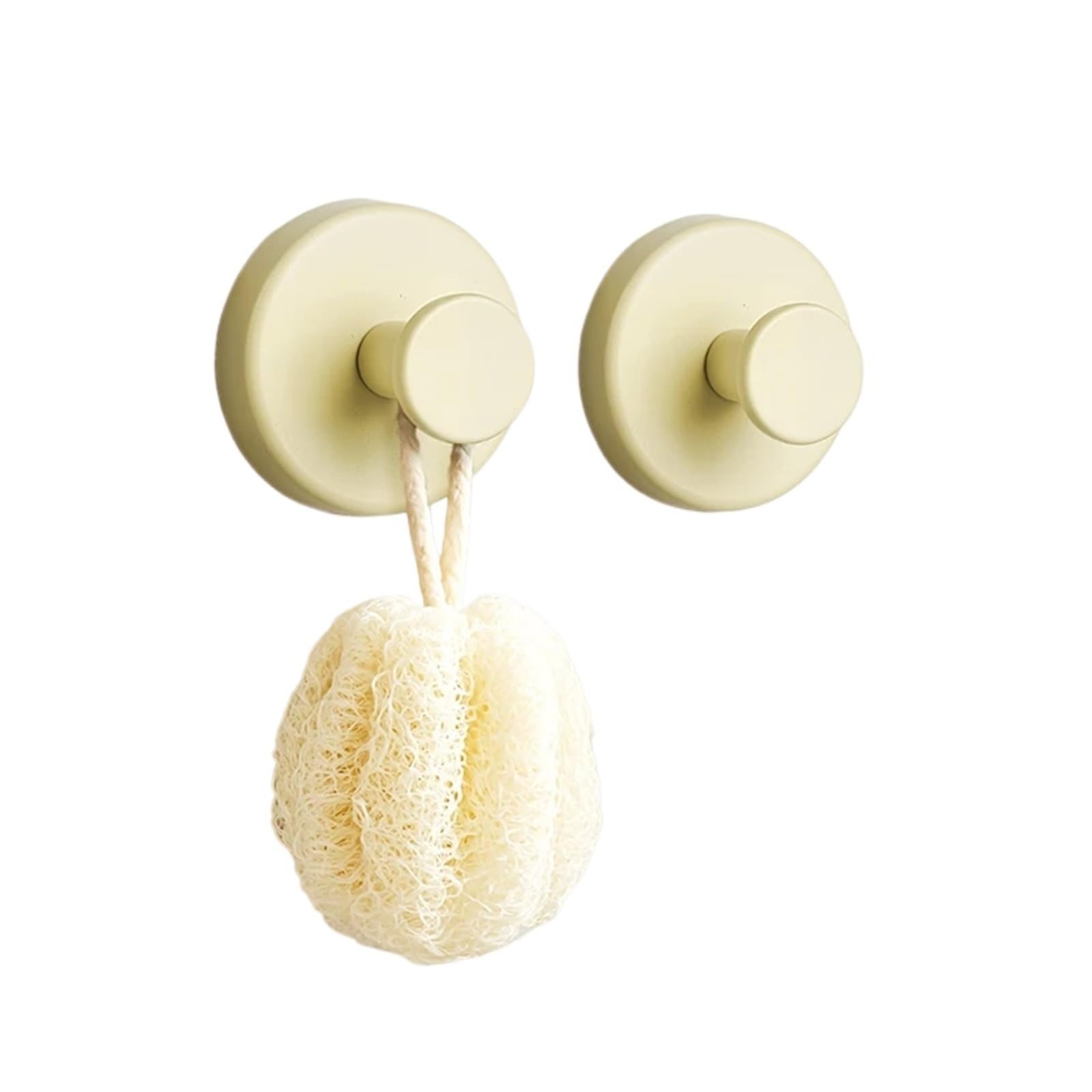 YUSUZH 12pcs Suction Cup Hook Strong Vacuum Bathroom Hooks Waterproof Towel Holder PP Reusable Wall Hanger for Hanging Robe for Bathroom & Kitchen(Yellow)