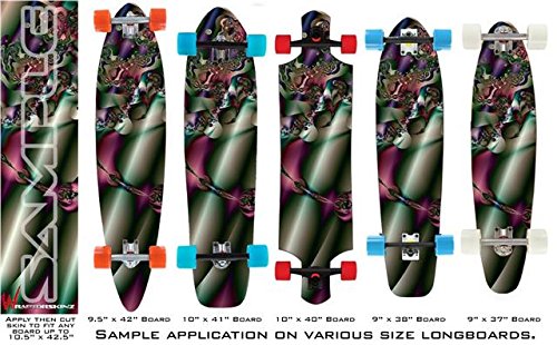 Pipe Organ - Decal Style Vinyl Wrap Skin fits Longboard Skateboards up to 10