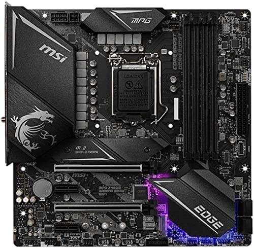 MSI MPG Gaming Edge Intel Z490 LGA 1200 Micro ATX DDR4-SDRAM Motherboard (Renewed)