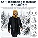 Winter Thermal Hat with Glasses, 4 in 1 Windproof Ski Mask Cap, Fashion Warm Hat with Goggles and Face Mask for Ski (A-4)