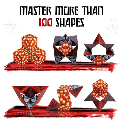Image of Shashibo Battle Shapes Magnetizing Puzzle Game - Play Solo or with a Friend - Challenging Shape Shifting Box Game for Adults & Kids Ages 8+ with Puzzling Twists and Turns by Fun in Motion Toys