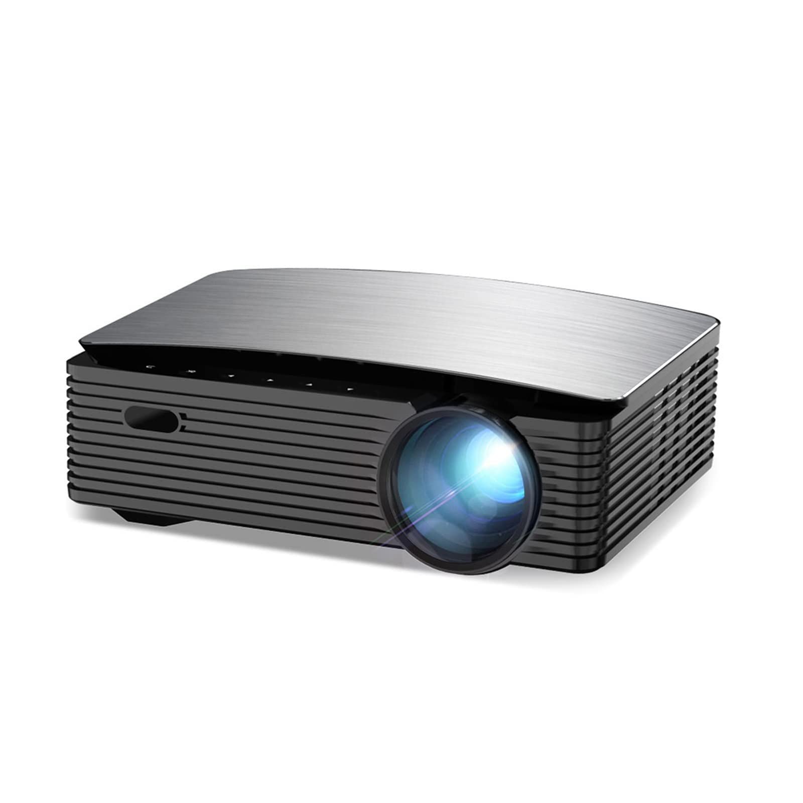 TsoLay Proiettore Full HD 4K, Video Home Theater 1920x1080P con WiFi E Focus Elettronico, Altoparlante HiFi 5W, Lettore Multimediale Integrato, per Smartphone, Videoproiettori