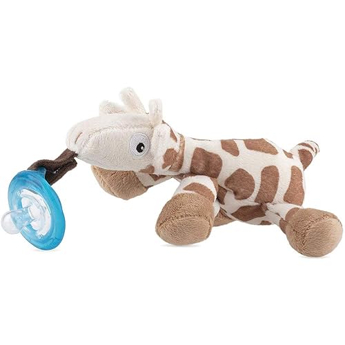Nuby Natural Flex Cherry Chupete con Snoozie Combo Set, Giraffe