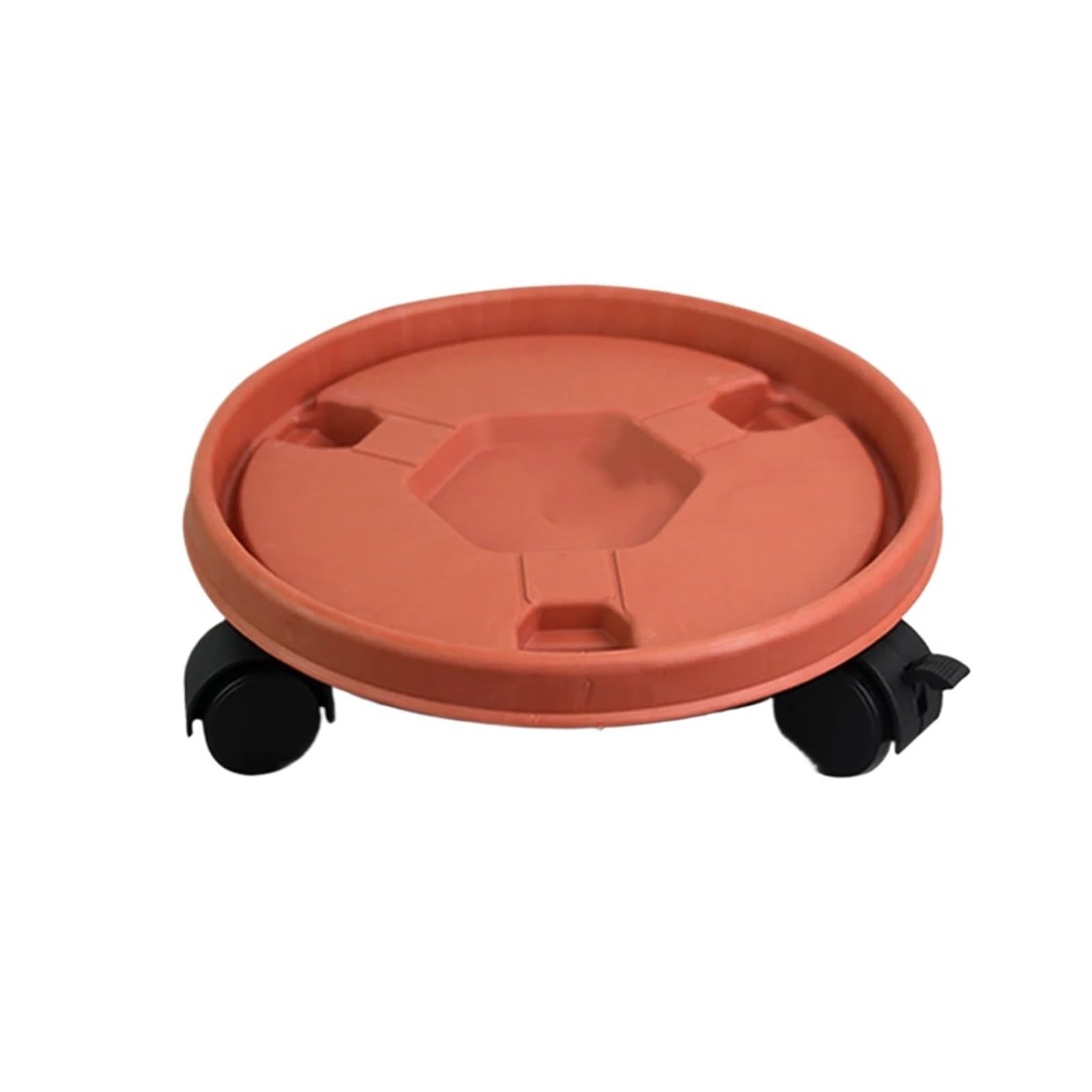 BOJHGO 10Pcs Plant Mover With Wheels Support Roller Universal Flower Pot Base Movable Tray Stand With Rollers(Brick red)