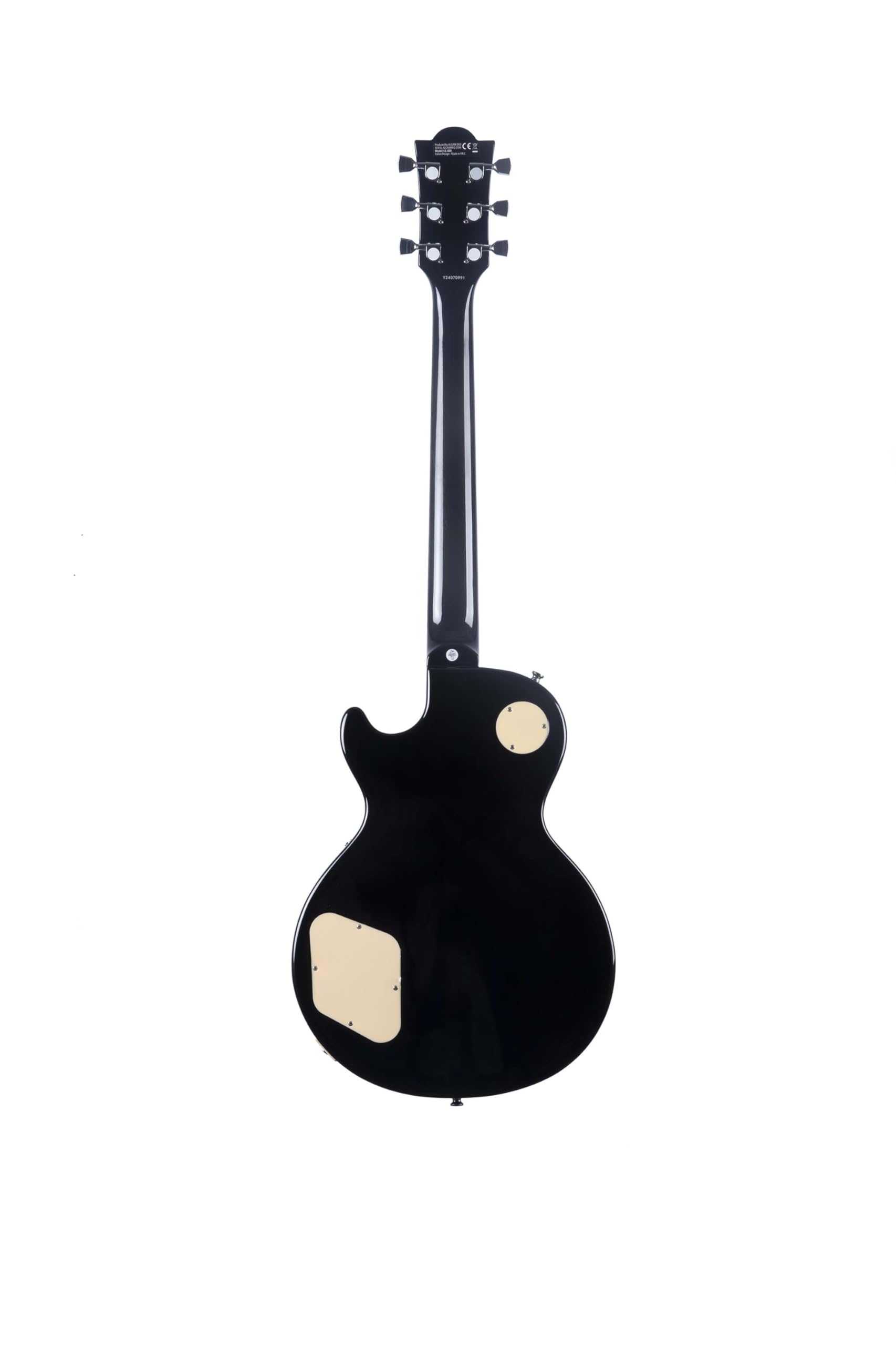 EKO GUITARS - LS-400 E-Gitarre, Korpus aus Paulownia, Ahornhals, Griffbrett aus Lorbeer, 2 P-90 Pickups, Tune-O-Matic Bridge, 22 Bünde, Mensur 630 mm, Farbe Gold
