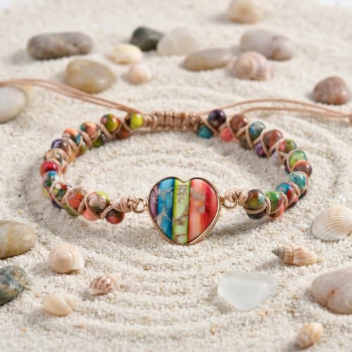 Image of YGLINE Stone Bead Yoga Meditation Bracelet Healing Crystal Double Layer Natural Gemstone Beaded Relax Anxiety Bracelets for Women Men