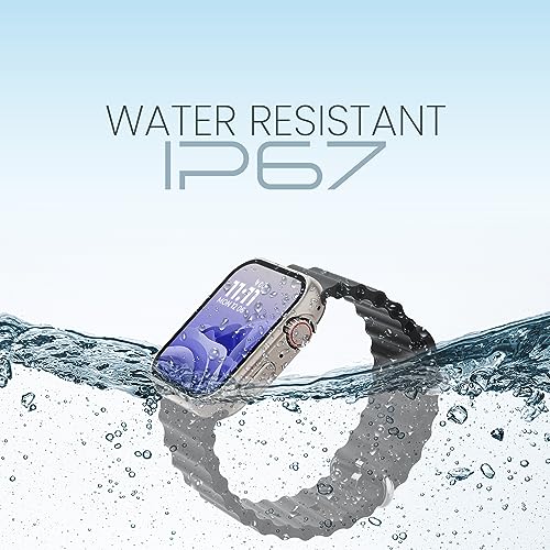 Image of Kratos SW16 Ultra Smartwatch with 1.85 inch Full Touch Display, Bluetooth Calling, Voice Assistant, IP67, 200+ Watch Faces, Multi Sports Modes, Rotating Crown, Metallic Body, Wireless Charging Smart Watch