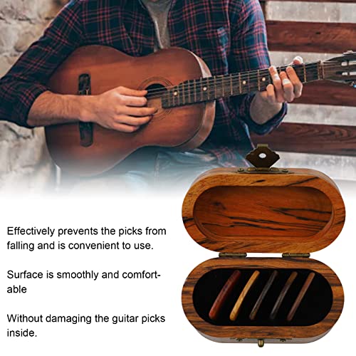 Boîte de Sélection de Guitare en Bois Contenant de Médiators de Guitare avec 5 Pièces de Médiators de Guitare étui de Sélection Portable avec une Apparence Douce - Les Beatles, Paul McCartney, John Lennon, RIngo Starr, George Harrison Boîte de Sélection de Guitare en Bois Contenant de Médiators de Guitare avec 5 Pièces de Médiators de Guitare étui de Sélection Portable avec une Apparence Douce – Image 5