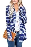 ULTRANICE Cardigan Sweaters Womens Fashion 2024 Trendy Lightweight Long Sleeve Casual Business Knit Clothing Summer Tops Clothes Outfits Pockets Fall Dressy Work Teacher Winter Cover Up Striped