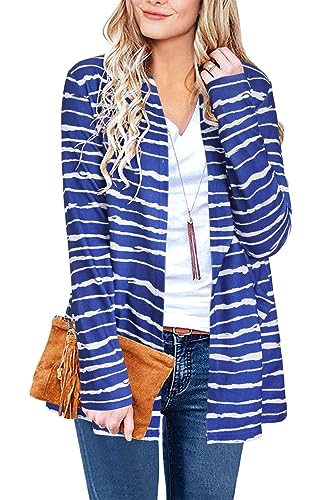 Image of ULTRANICE Cardigan Sweaters Womens Fashion 2025 Spring Lightweight Long Sleeve Casual Tops Clothes Outfits with Pockets