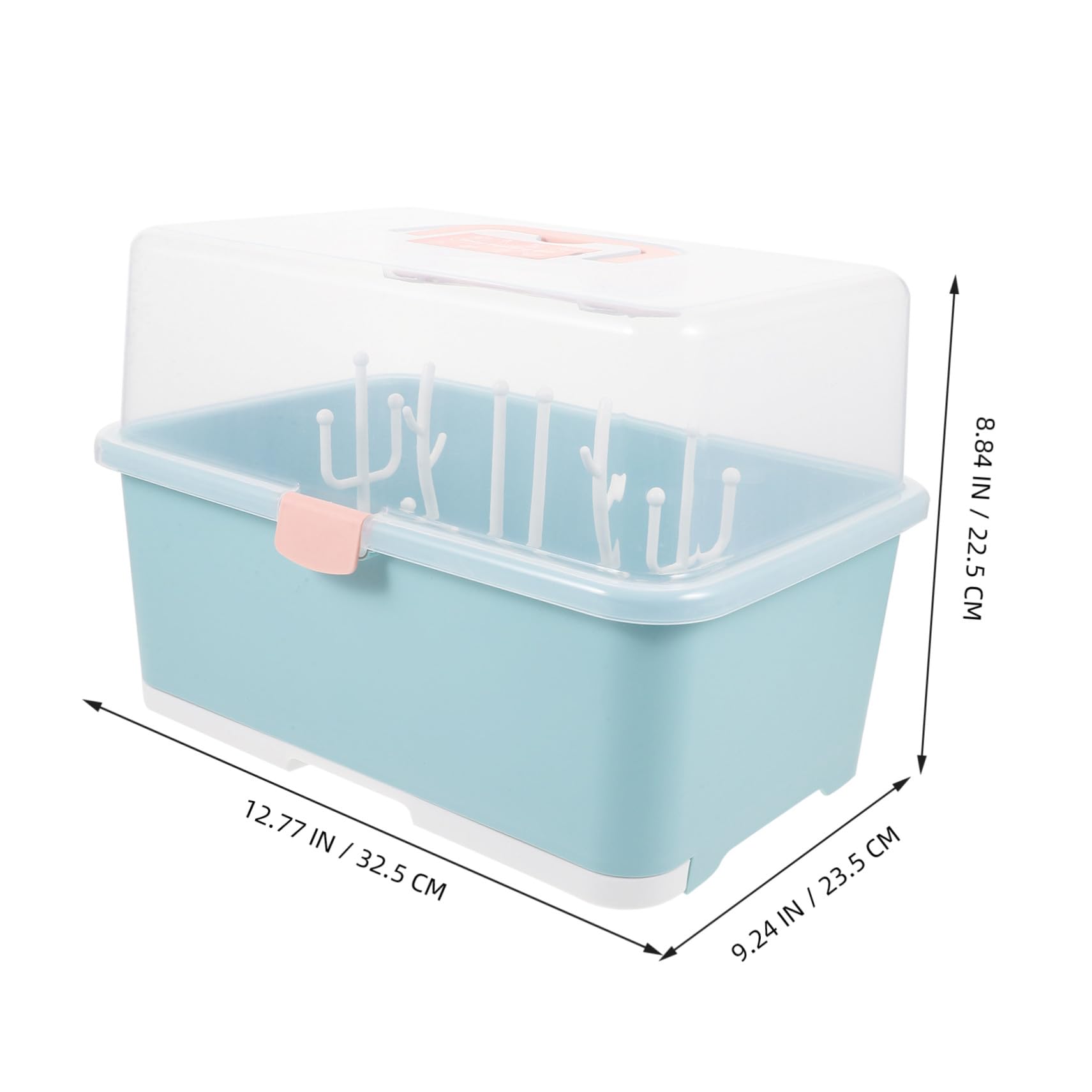 ERINGOGO Babyflaschen Aufbewahrungsbox aus Pp mit Ablagefunktion und Robustem Design Platzsparend für Babyflaschen und Stillzubehör bei Shower