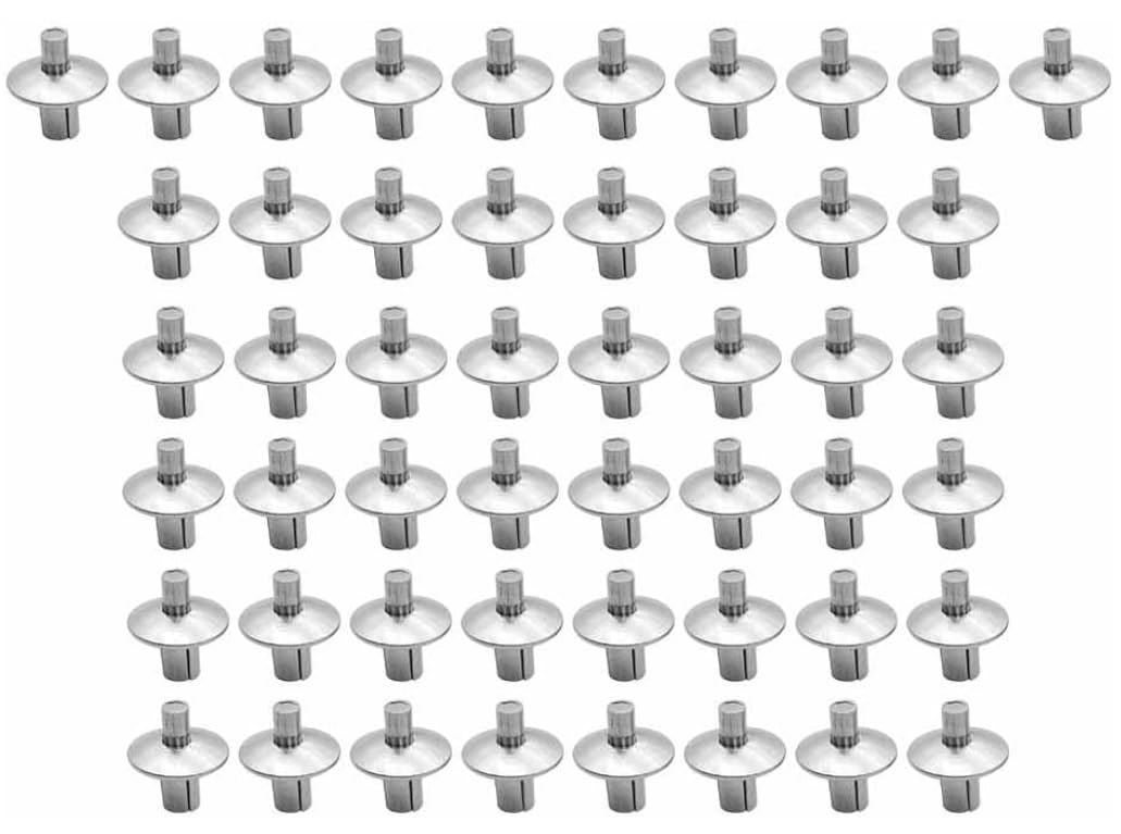 Aluminum Core Rivets with Round Head,Knock Type Expansion Aluminum Rivets,Aluminum Drive Rivets Blind Drive Rivet, Rivets Set for Fixing Metal, Plastic, Wood and Other Materials (200pcs)