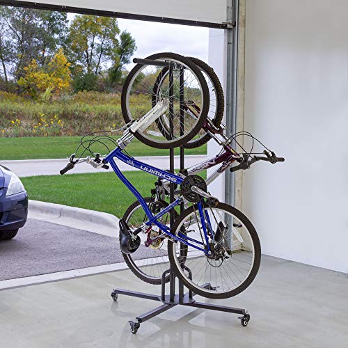 Discount Ramps Elevate Outdoor Bike-Stand-6 74\" H Mobile 6-Bike Storage Rac