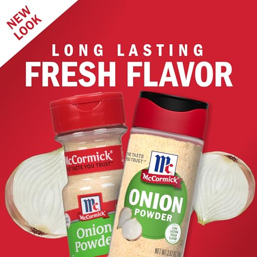 Image of McCormick Onion Powder, Non GMO, Made with Fresh, Whole, Onions, For Bringing Consistent Flavor to Meals & Recipes, 2.62 oz