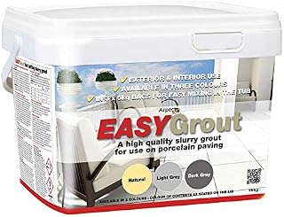 EasyGrout Light Grey Porcelain Paving Grout Stone Paving Slurry 15Kg