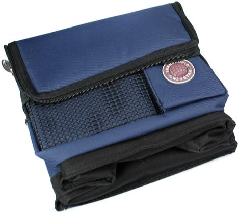 Miniatura 2 de Transworld Bolsa térmica duradera de lujo con correa para el hombro, (9 x 7 x 8 pulgadas, azul marino)