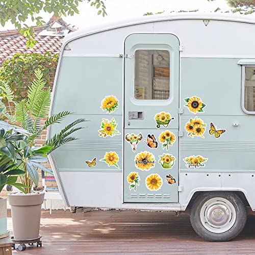 Imanes decorativos girasol pack x17 piezas miniatura 6