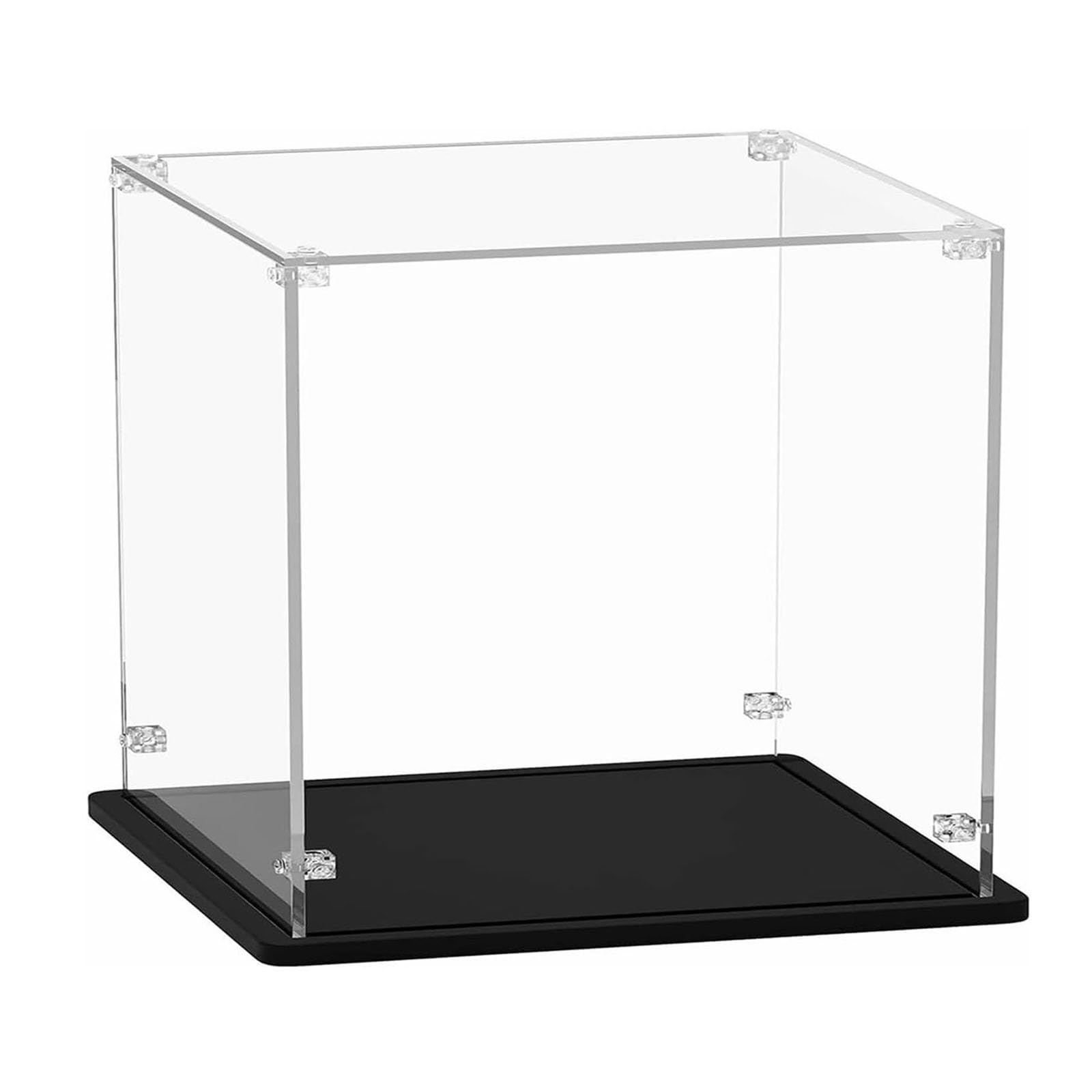 Scatola Acrilico Trasparente Espositore portatile in acrilico piccolo, scatole di nidificazione in acrilico per esposizione per banconi/piani tavolo/ripostigli, trasparente assemblare scatola da banco
