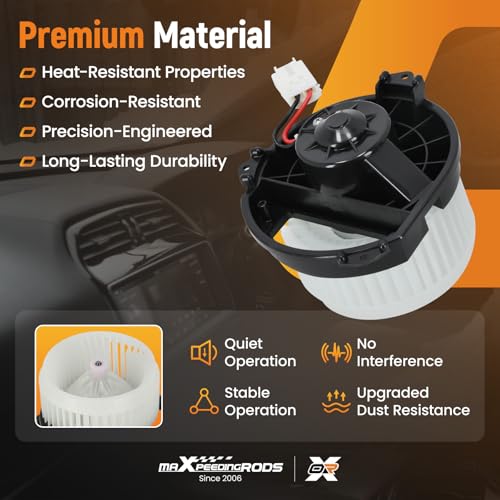 Image of maXpeedingrods HVAC Heater Blower Motor Assembly 700293 Fits for Chrysler 200 2015-2017, for Jeep Cherokee 2014-2023# BM10032C PM4097 68223053AC