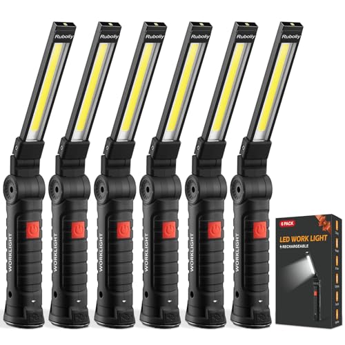 Magnetic Rechargeable Work Light 6-Pack