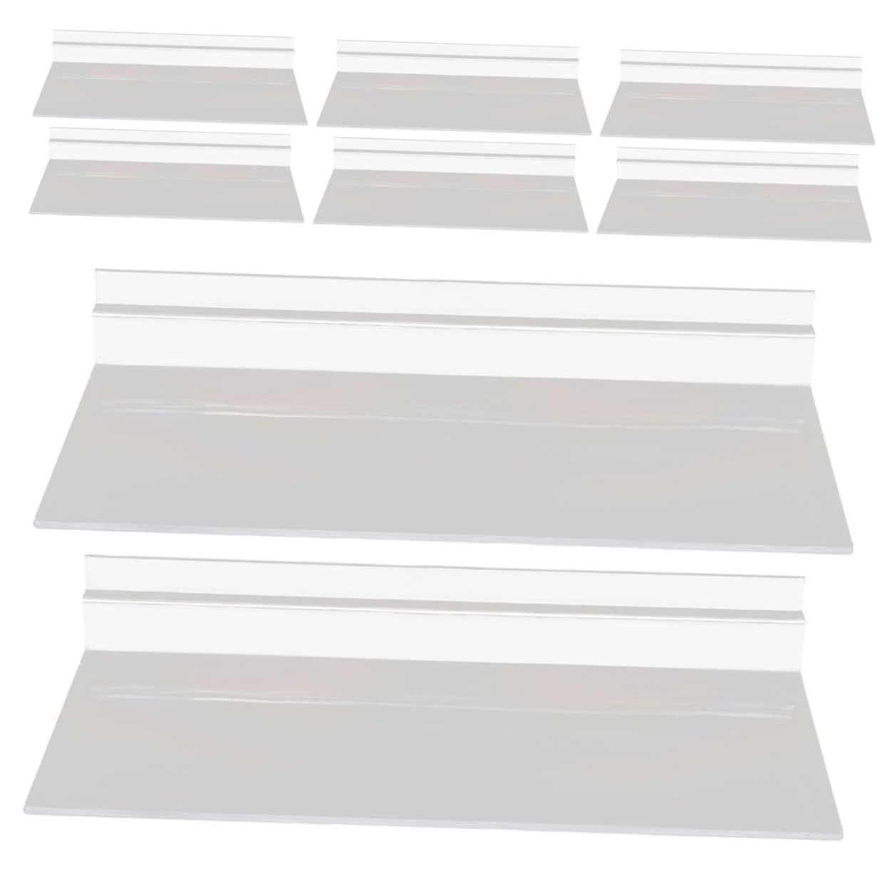 KOMBIUDA Modern Slatwall Closet Shoe Rack Floating Sneaker Display Easy Installation