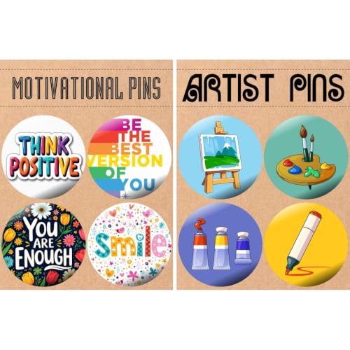 Image of Motivational Pins Badges 58mm Size | Round Button Badges | Inspirational Quotes | Return Gift | Event Badges | Kids Badges | Women brooches | Perfect for Backpacks