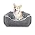 JOEJOY Rectangle Dog Bed Warm Hooded Puppy Bed for Large Medium Small Dogs, Luxury Super Soft Pet Cave Bed Medium Washable, Fits Up To 20/30/40/60lbs Pets