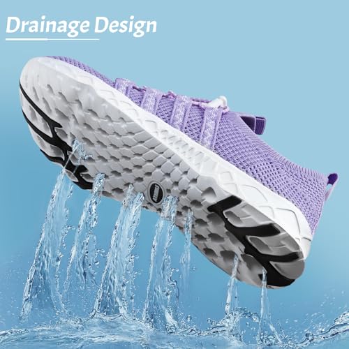 Image of ATHMILE Water Shoes for Men Women Barefoot Hiking Swim River Beach Knit | Adult Lake Pool Aqua Socks Quick Dry for Hiking Surfing Kayaking Sport Accessories Camping Must Haves