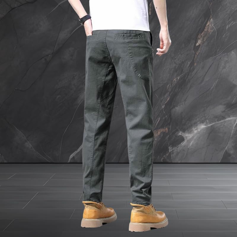 USTZFTBCL Pantaloni cargo lunghi da uomo primaverili leggeri larghi gamba dritta versatili primavera estate