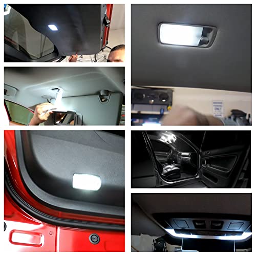 10 luces LED interiores blancas para Nissan Pathfinder R53 miniatura 5