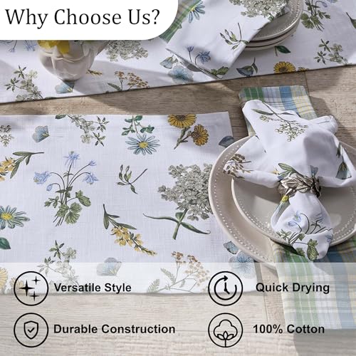 Servilletas de Tela Park Designs Floral Cuadrada Pack 4 miniatura 6