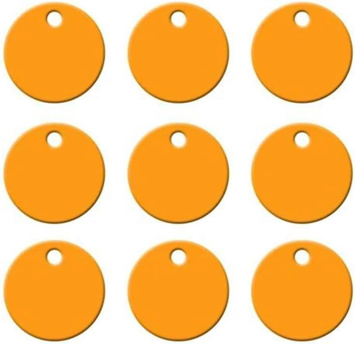 100 pezzi Targhetta identificativa per animali domestici Nome Numero di telefono Indirizzo Etichetta Pendente Rotondo Alluminio Vuoto Targhetta identificativa per cani Targhetta identificativa per ca