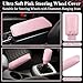 Datanly 38 Pcs Pink Car Accessories Set for Women Bow Car Accessories Pink Seat Belt Cover Bow Hook Coaster Bling License Plate Decoration
