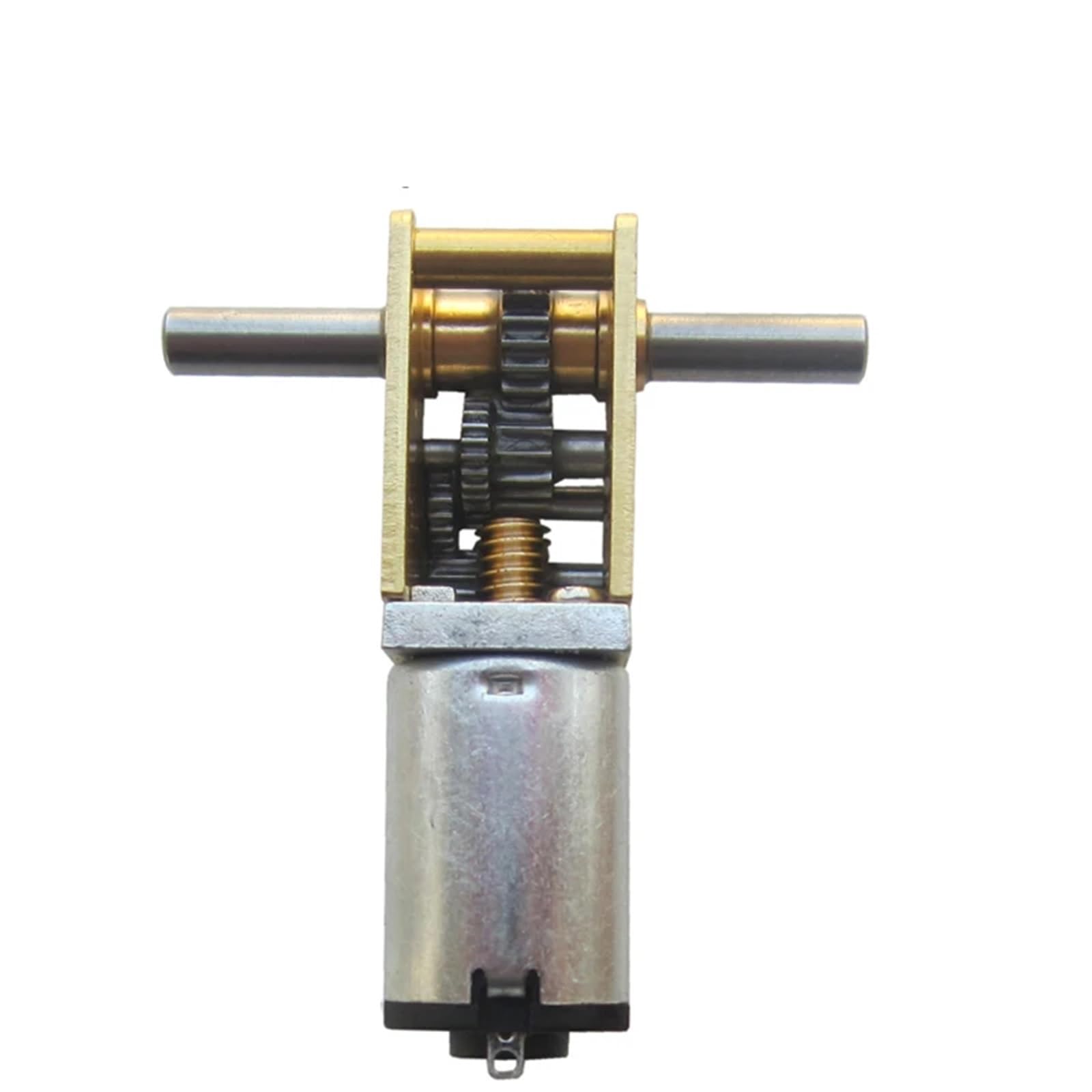 3~12V GA12-N20 Schneckengetriebe-Gleichstrommotor Doppel-/Doppelwellen mit Selbsthemmung 1St(6v 190rpm)