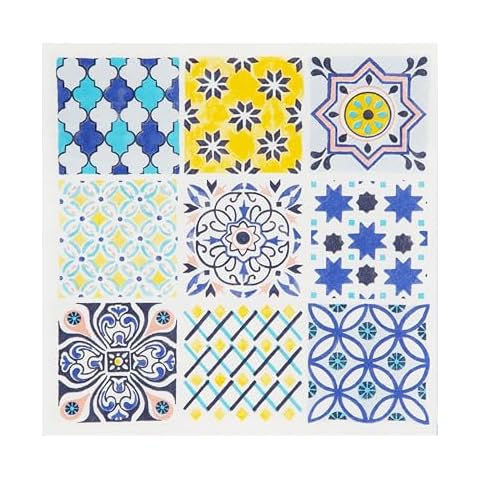 Talking Tables Moroccan Tiled Blue Napkins - 20 Pack Cover