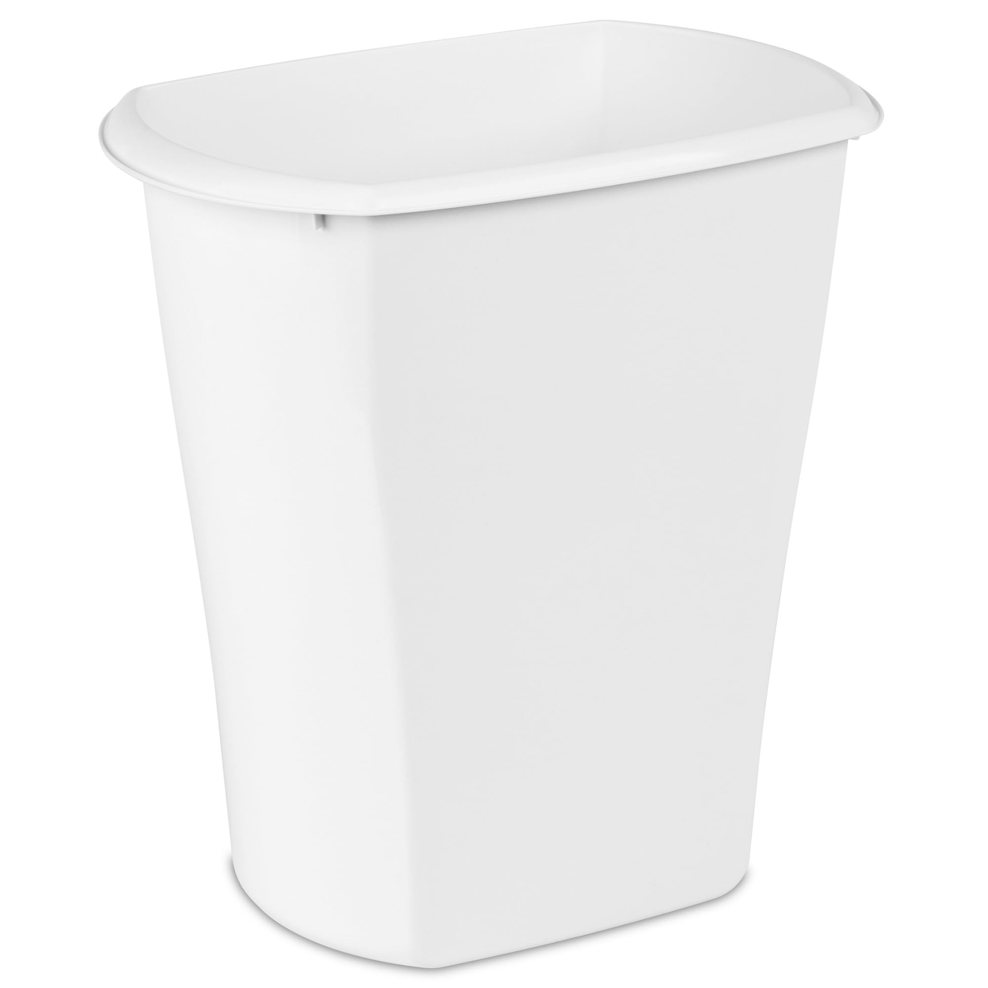Sterilite 10528006 5.5 Gallon/21 Liter Rectangular Wastebasket, White, 6-Pack-image-25