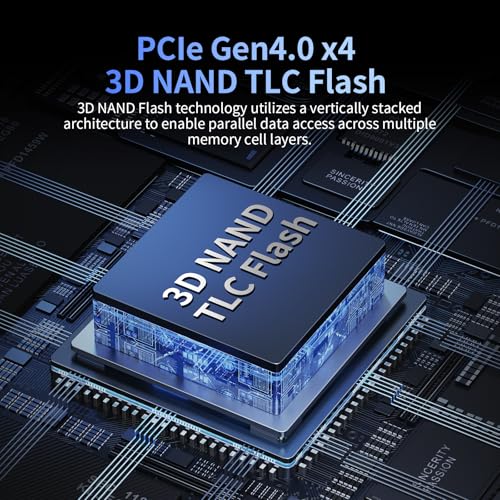 Image of Ediloca 2TB SSD NVMe M.2 2280 PCIe Gen4 x4 Internal Solid State Drive - Up to 4800MB /s, 2TB SSD PS5 Dynamic SLC Cache, PS5 Compatible for Gaming PC Laptop(EN705)