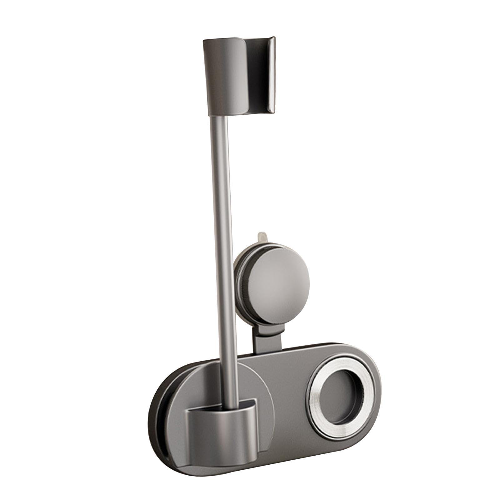 Hands Free Hair Dryer Stand Hairdryer Storage Rack Suction Cup Install Adjustable Height for Household Salon Children Elderly