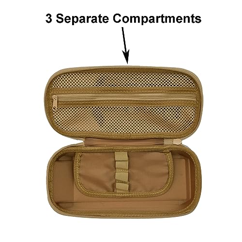 Image of Maydahui Camo Pencil Case Large Capacity Tank Shape Pen Pouch Holder Compartments Organizer Pencil Bag Stationery Box Waterproof EVA Camouflage Yellow
