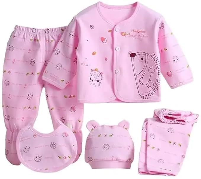Baby Cotton 5-Piece Clothing Set...