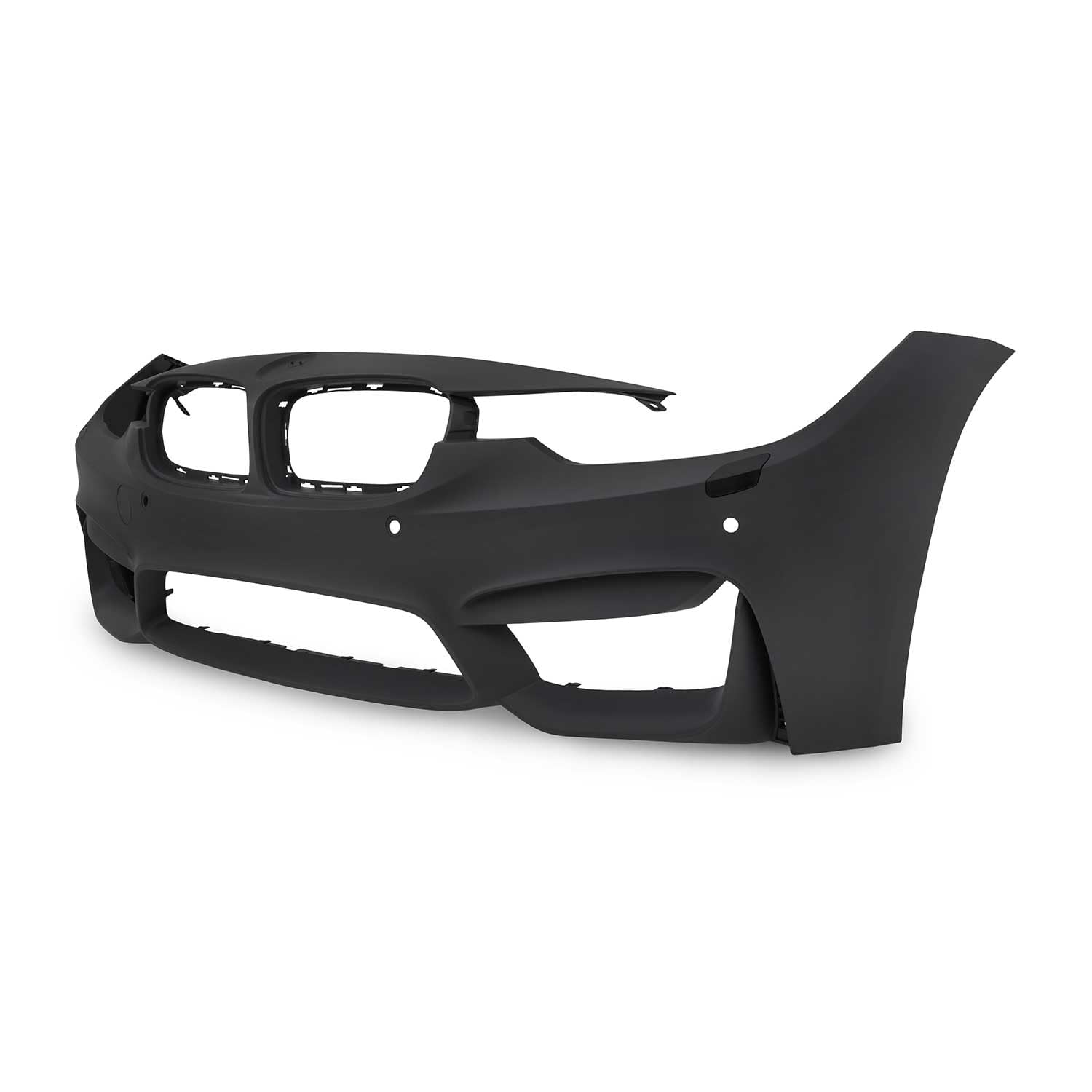JOM Stoßstange vorne kompatibel mit BMW F30 inkl. LCI 2011-2019 SRA + PDC Schwarz